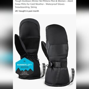 Tough Outdoor Winter Mittens for Snowboarding Waterproof size medium/large